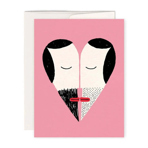 Man Man Heart Greeting Card - Greeting Card - Paperole