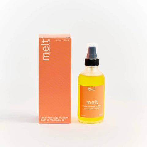 Melt - Massage and Bath Oil - Body Oil - Peach and Cream