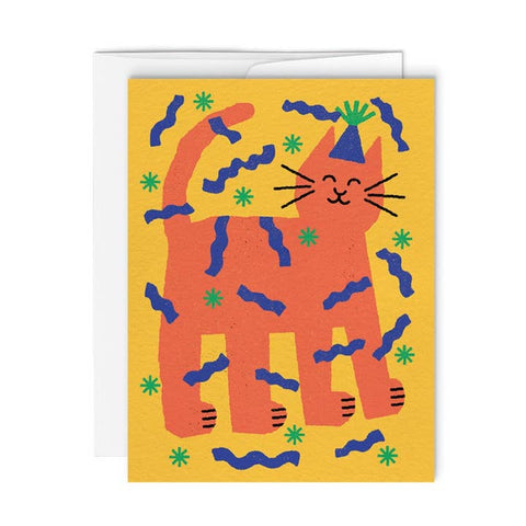 Minou Cat Party Card - Greeting Card - Paperole