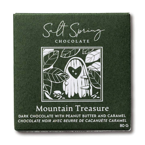 Mountain Treasure Peanut Butter & Caramel Chocolate Bar - Chocolate - Salt Spring Chocolate