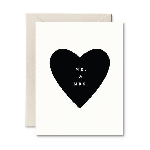 Mr. & Mrs. Wedding Card - Greeting Card - Pretty By Her
