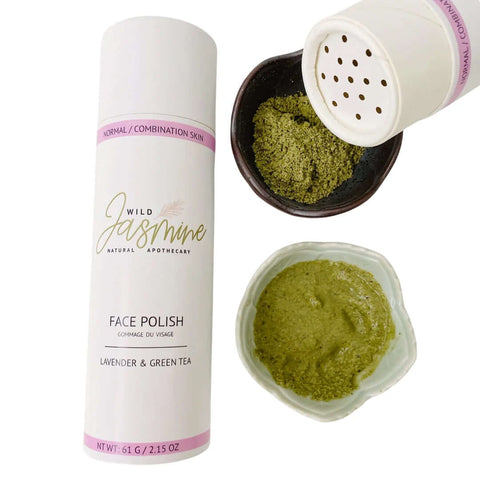 Natural Face Polish Scrub (Choose Skin Type) - Exfoliant - Wild Jasmine Natural Apothecary