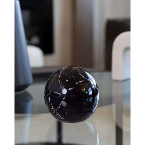 Neva Black Marble Candle Holder - Candle - Everlasting Candle