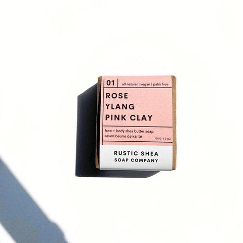 No.01 Rose Ylang Ylang Bar Soap - Bar Soap - Rustic Shea Soap Company