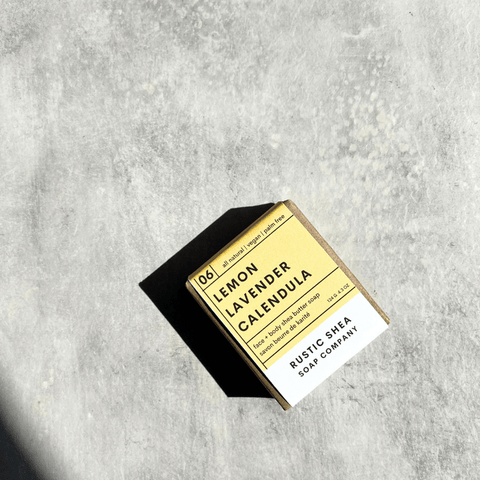 No.06 Lemon Lavender Bar Soap - Bar Soap - Rustic Shea Soap Company