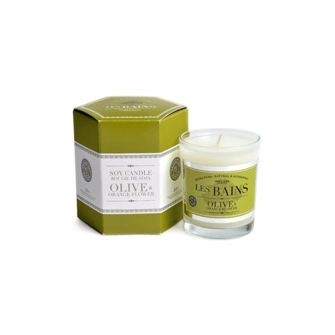 Olive & Orange Flower Soy Candle - Candle - Les Bains