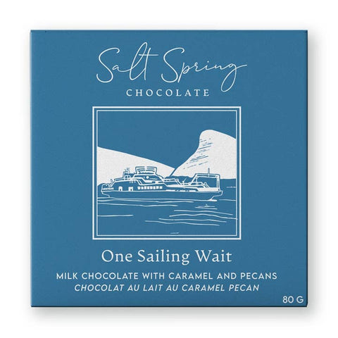 One Sailing Wait Chocolate Bar - Chocolate - Salt Spring Chocolate