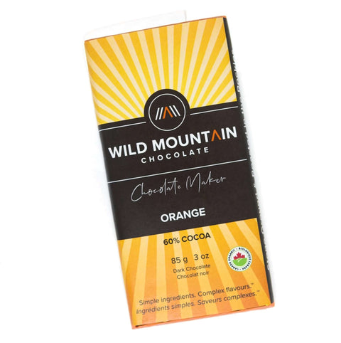 Orange Chocolate Bar (60%) - Chocolate - Wild Mountain Chocolate