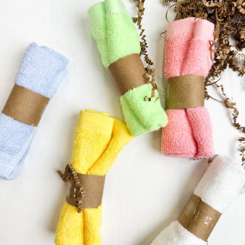 Organic Bamboo Washcloths (Set of 6) - Cloth - The Local Boom Gift Shop