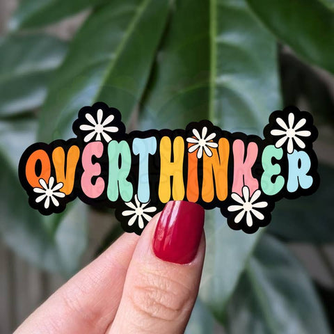 Overthinker Vinyl Sticker - Sticker - Moonlit Creations