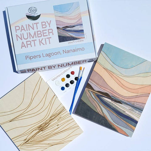 Paint By Number Art Kit - Pipers Lagoon, Nanaimo - Craft - Bellamy Home Studio