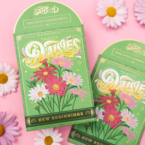 Painted Daisies (New Beginnings) - Floriography Seed Packet - Soil - To & From Gift Co.