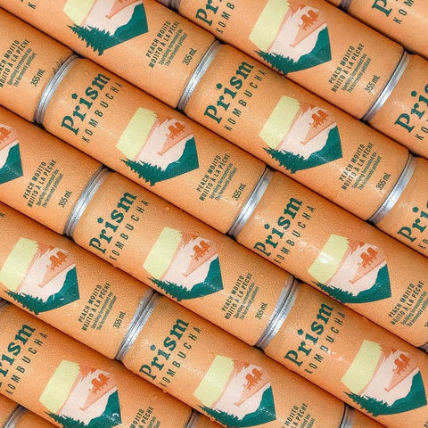 Prism Kombucha Peach Mojito - Drink - Prism Kombucha