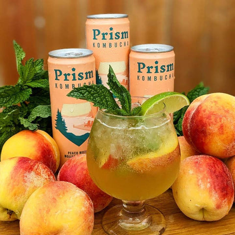 Prism Kombucha Peach Mojito - Drink - Prism Kombucha