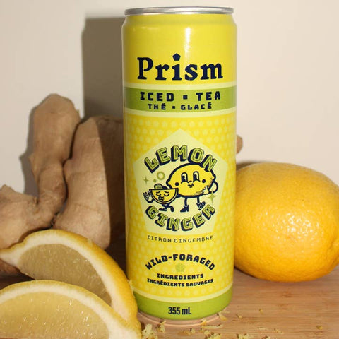 Prism Lemon Ginger Iced Tea - Drink - Prism Kombucha