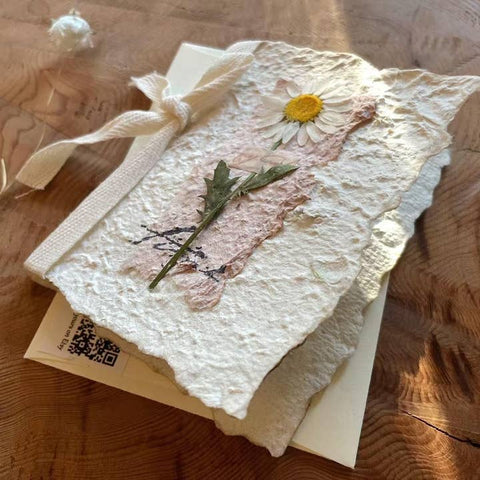 Pure Heart Handmade Daisy Botanical Greeting Card - Greeting Card - Shine Your Way Studio