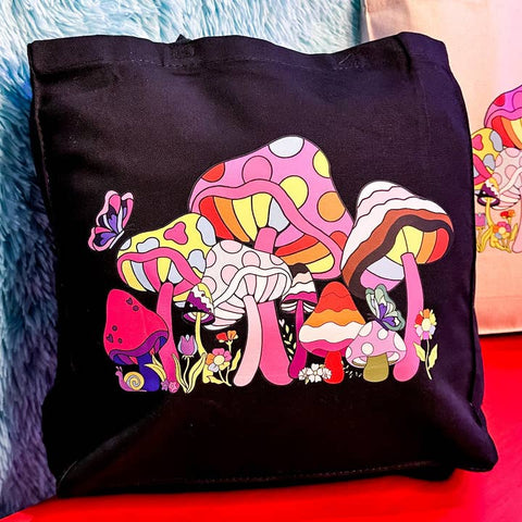 Rainbow Mushroom Tote Bag - Bag - Rainbow Certified
