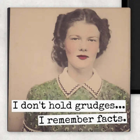 Remember Facts Grudges Magnet - Magnet - Raven's Rest Studio