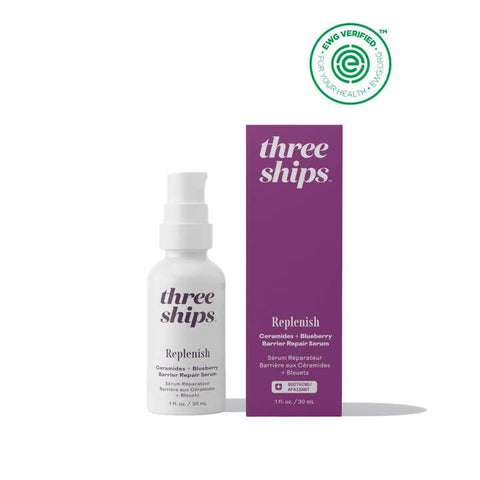Replenish Ceramides + Blueberry Barrier Repair Serum - Facial Oil - Three Ships Beauty