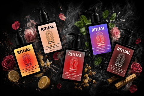Ritual Massage Oil - Rose + Lemon - Body Oil - Bare Skin Bar