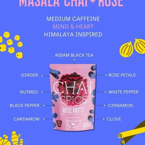 Rose Patti - Rose Masala Chai - Tea - Chai Spice