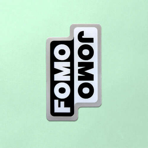 Ruby Makes Things - FOMO JOMO Sticker - Sticker - The Local Boom Gift Shop