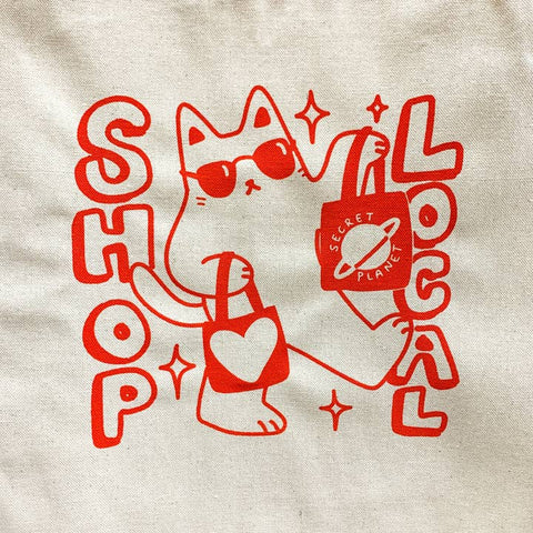 Shop Local Tote Bag - Bag - Secret Planet