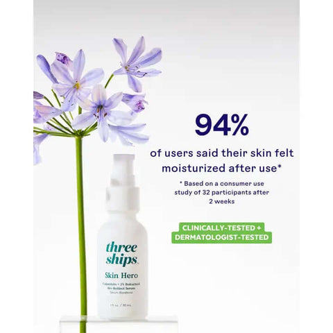 Skin Hero Calendula + 2% Bakuchiol Bio - Retinol Serum - Facial Oil - Three Ships Beauty