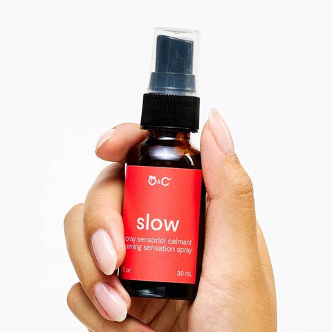 Slow - Calming Sensation Spray - Body Oil - Peach and Cream