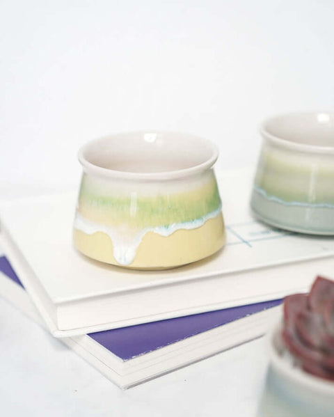 Small Glazed Succulent Planter Pot - Planter - The Local Boom Gift Shop
