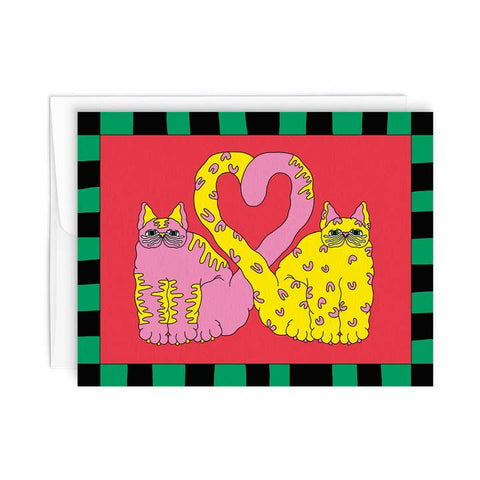 Smitten Kitten Love Greeting Card - Greeting Card - Paperole