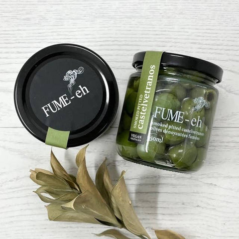 Smoked Pitted Castelvetrano Olives - Spread - Fume - Eh Gourmet