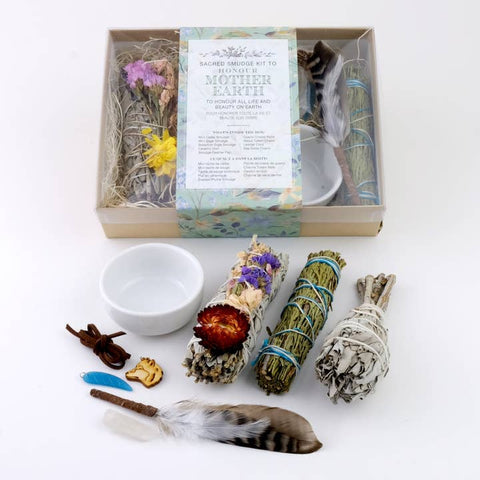 Smudge Kit To Honour Mother Earth - Sage - Monague Native Crafts