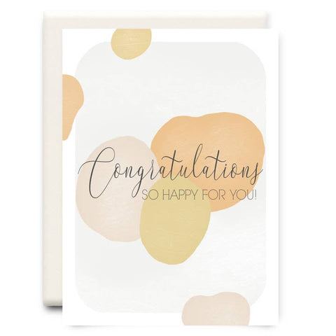 So Happy For You Congratulations Greeting Card - Greeting Card - Inkwell Cards