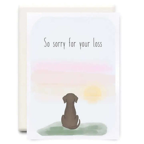 Sorry for your Loss Dog Card - Greeting Card - Inkwell Cards