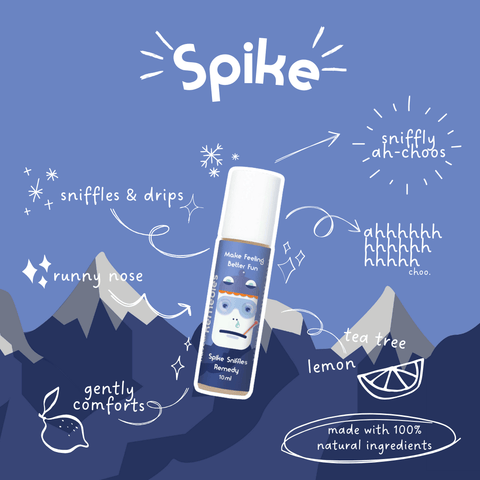 Spike Sniffles | Sniffly Ah - choos | 10mL - Essential Oil - Rascal Remedies