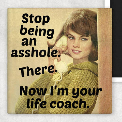 Stop Being An Asshole Magnet - Magnet - Raven's Rest Studio