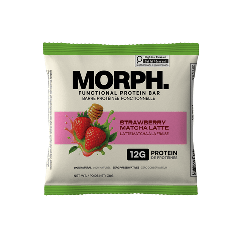 Strawberry Matcha Latte Superfood Protein Bar - Chocolate - MORPH Superfood Bars