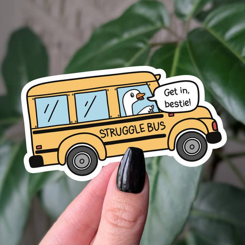 Struggle Bus Vinyl Sticker - Sticker - Moonlit Creations