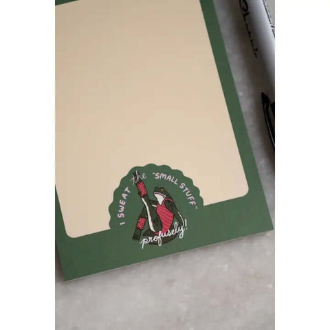 Sweat the Small Stuff Notepad - Notebook - Stay Home Club