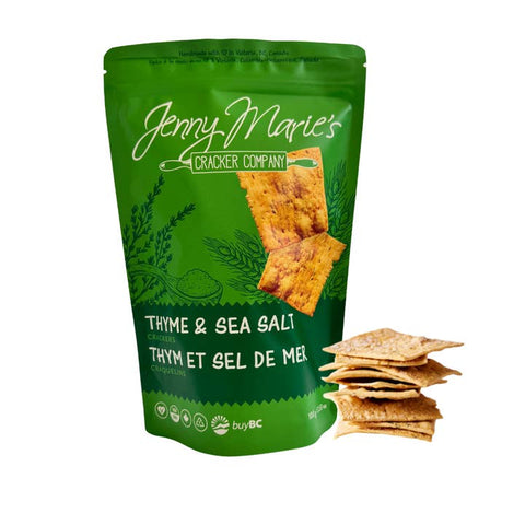 Thyme & Sea Salt Crackers - Snack - Jenny Marie's Cracker Company