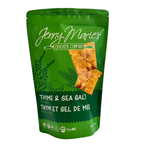 Thyme & Sea Salt Crackers - Snack - Jenny Marie's Cracker Company