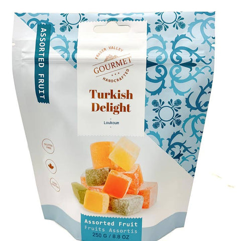 Turkish Delight (Lokum) - Assorted Fruit Flavour - Candy - Fraser Valley Gourmet