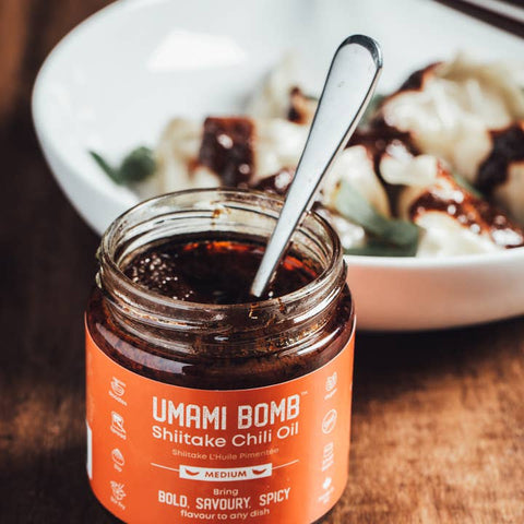 Umami Bomb Shiitake Chili Oil (Medium) - Spread - Vumami Foods