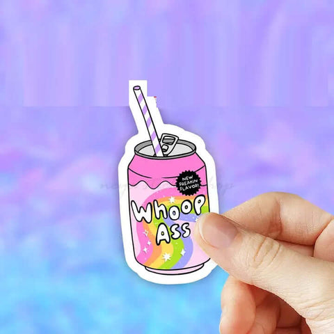 Whoop Ass Sticker - Sticker - Local Boom Gift Shop