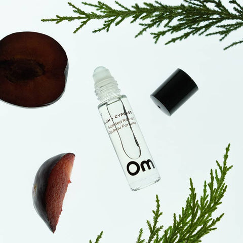 Wild Plum Cypress Scented Roll On - Perfume - Om Organics