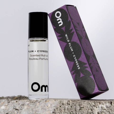Wild Plum Cypress Scented Roll On - Perfume - Om Organics
