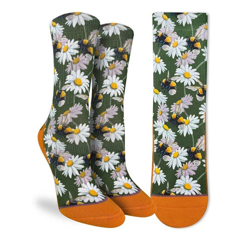 Women's Bees & Daisies Socks - Socks - Good Luck Sock