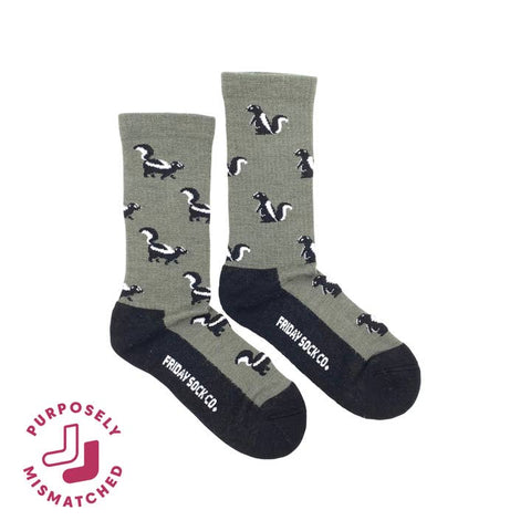 Women's Merino Wool Skunk Socks - Socks - Friday Sock Co.