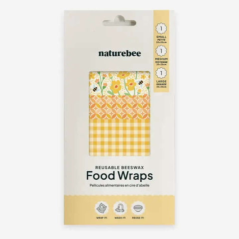 Yellow Themed Beeswax Wraps - Beeswax Wraps - Nature Bee